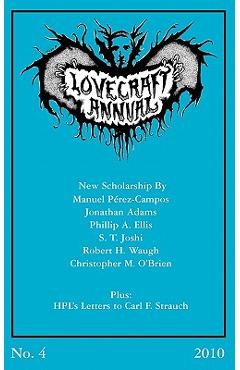 Coperta cărții 'Lovecraft Annual No. 4 (2010) - S. T. Joshi'