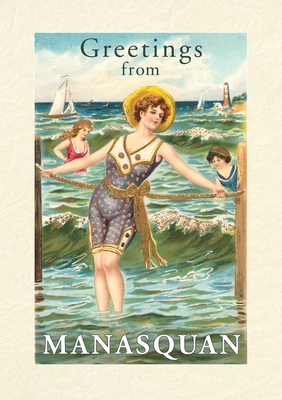 Vintage Lined Notebook Greetings from Manasquan, New Jersey - 
