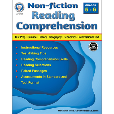 Nonfiction Reading Comprehension Workbook, Grades 5 - 6 - Schyrlet Cameron