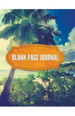 Coperta cărții 'Blank Page Journal -'