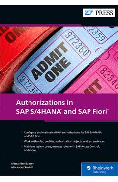 Coperta cărții 'Authorizations in SAP S/4hana and SAP Fiori - Alessandro Banzer'