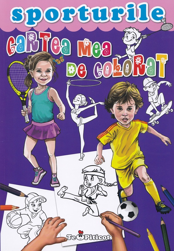 Cartea mea de colorat: Sporturile