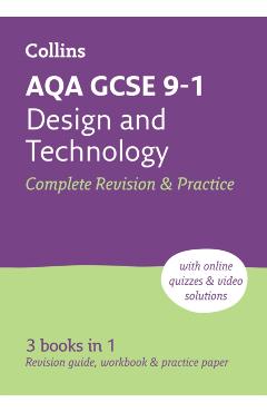 Coperta cărții 'AQA GCSE 9-1 Design & Technology Complete Revision & Practice -'