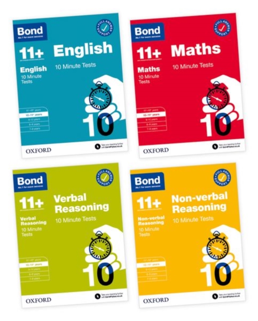 Bond 10 Minute Tests 10-11+ years Pack: Ready for the 2025 exam - 