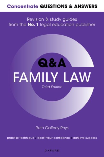 Concentrate Questions and Answers Family Law - Ruth (senior Lecturer In Law Gaffney-rhys