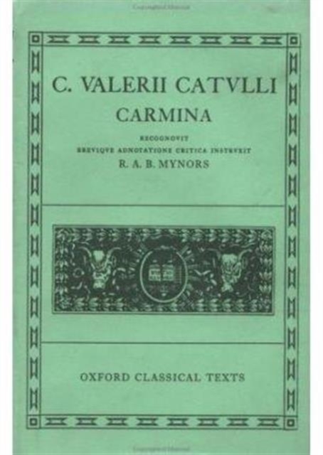 Coperta cărții 'Catullus Carmina -'