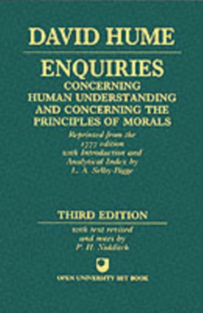 Enquiries concerning Human Understanding and concerning the Principles of Morals - David Hume