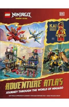 Coperta cărții 'LEGO Ninjago Dragons Rising Adventure Atlas -'
