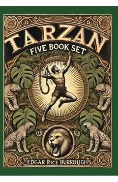 Poza produsului Tarzan 5 Book Set (Collector's Edition) (Laminated Hardback with Jacket): Tarzan of the Apes, The Return of Tarzan, The Beasts of Tarzan, The Son of T - Edgar Rice Burroughs