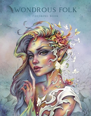 Wondrous Folk Coloring Book - Christine Karron