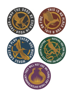The Hunger Games: Mockingjay Icon Stickers - Sticker Set of 5 -