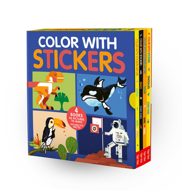 Color with Stickers 4-Book Boxed Set: Dinosaurs; Space; Jungle; Ocean - Jonny Marx