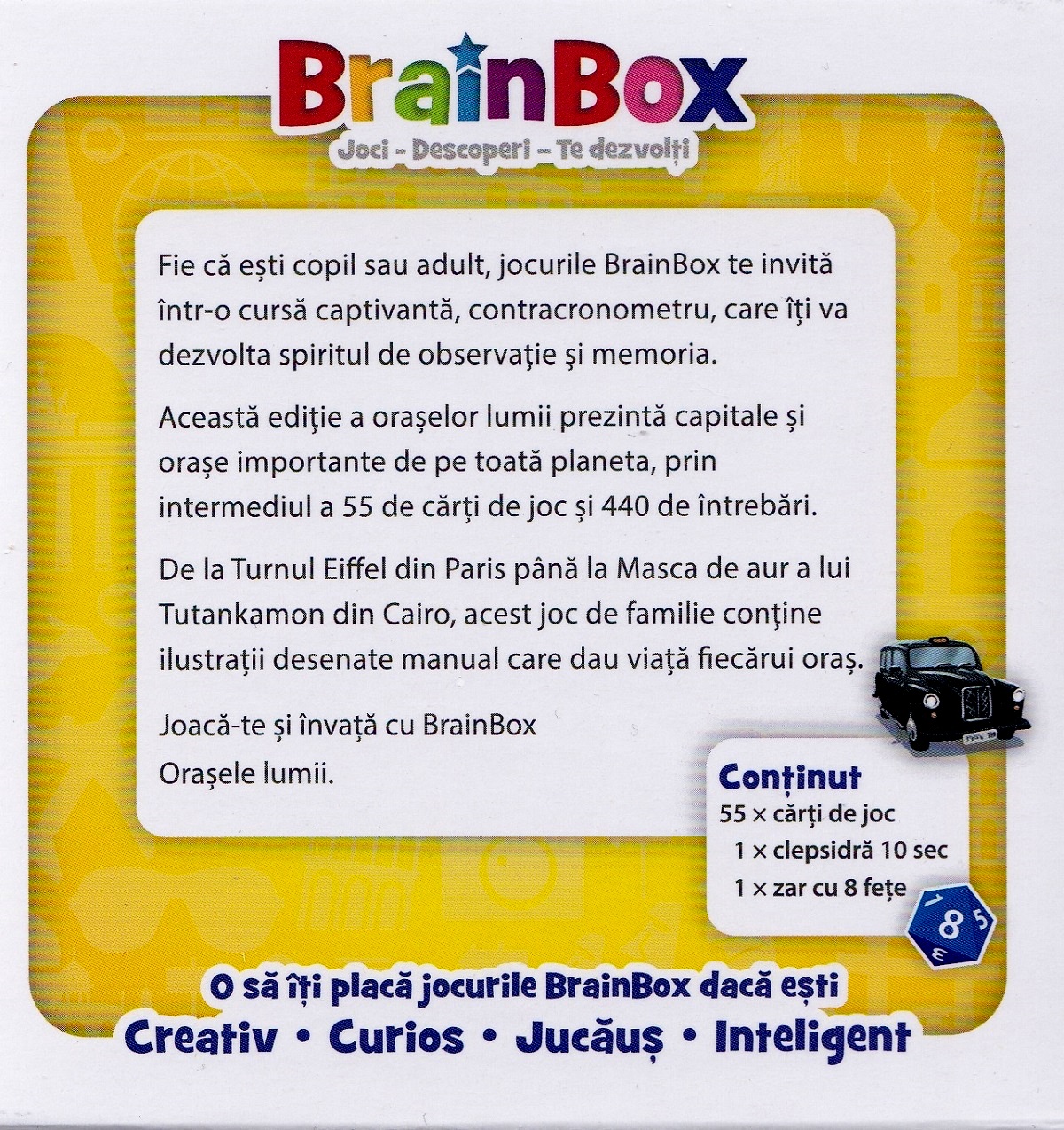 Joc educativ: Brainbox. Orasele lumii