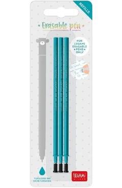 Imaginea produsului 'Set 3 rezerve pix cu ștergere. Turcoaz'