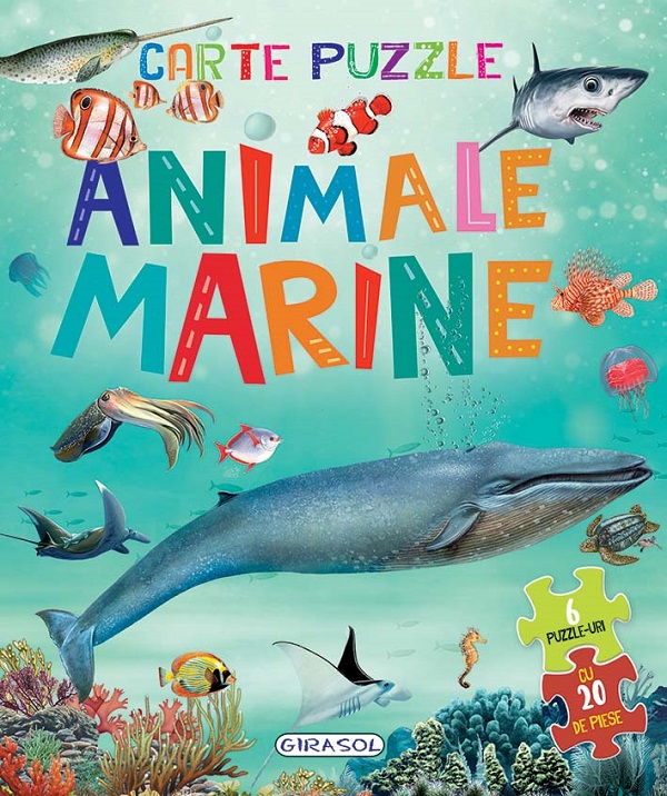 Animale marine. Carte puzzle