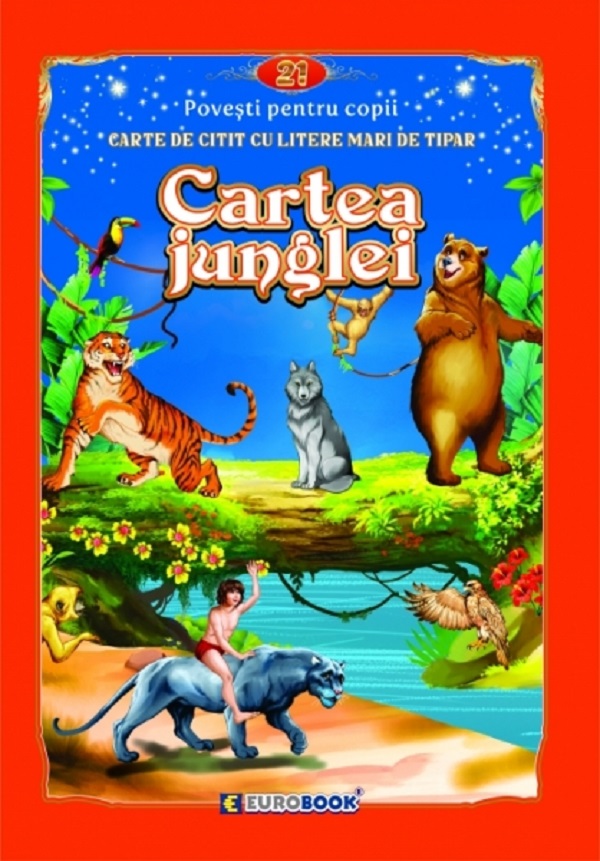 Cartea junglei. Carte de citit cu litere mari de tipar - Rudyard Kipling