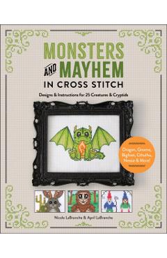 Poza produsului Monsters and Mayhem in Cross-Stitch - Nicole|labranche Labranche