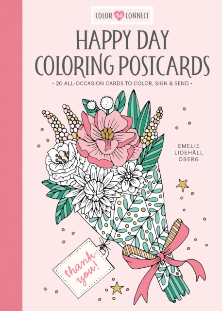 Happy Day Coloring Postcards - Emelie Lidehall Oberg