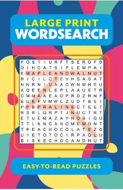 Coperta cărții 'Large Print Wordsearch - Eric Saunders'