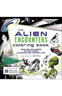 Coperta cărții 'Alien Encounters Coloring Book -'