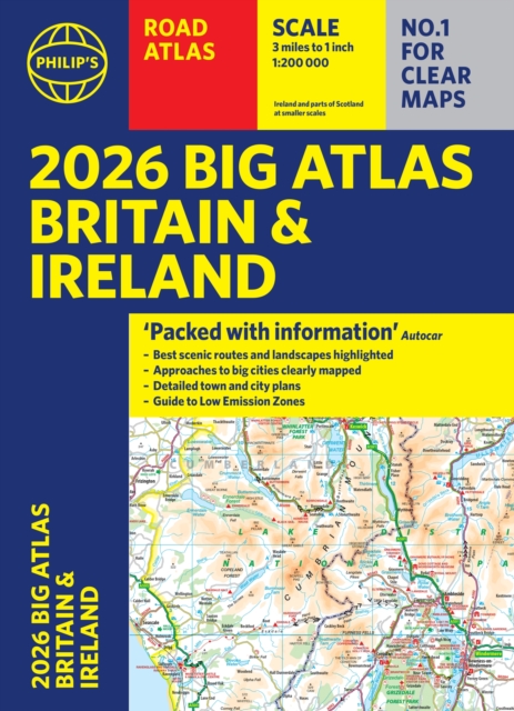 2026 Philip's Big Road Atlas of Britain & Ireland - 