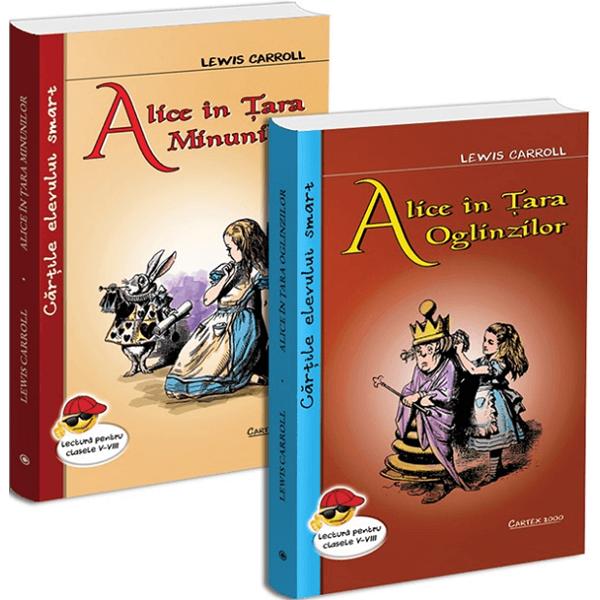 Pachet 2 carti: Lewis Carroll. Alice in Tara Minunilor + Alice in Tara Oglinzilor - Lewis Carroll