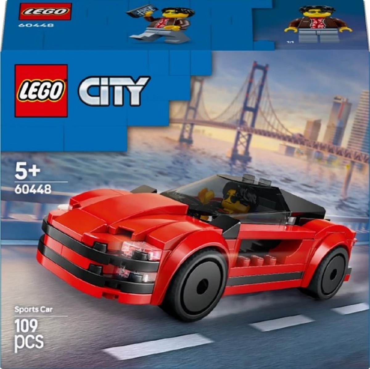 Lego City. Masina sport rosie