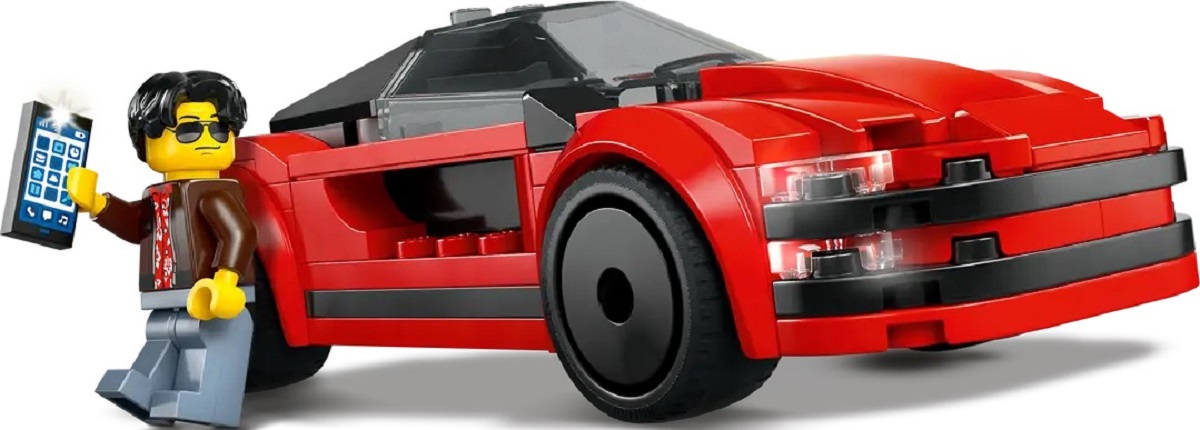 Lego City. Masina sport rosie