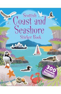 Coperta cărții 'Scottish Coast and Seashore Sticker Book -'