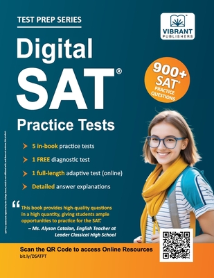 Digital SAT Practice Tests: 900+ SAT Practice Questions - Vibrant Publishers