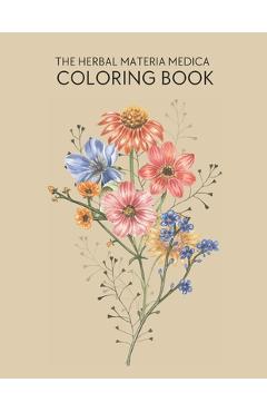 Coperta cărții 'The Herbal Materia Medica Coloring Book - The Good Gal Co'
