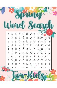 Poza produsului Spring Word Search For Kids: Hello Spring Word Search Puzzle Book Gift for Spring Season Lover - Word Search Place