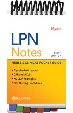 Coperta cărții 'LPN Notes: Nurse's Clinical Pocket Guide - Ehren Myers'