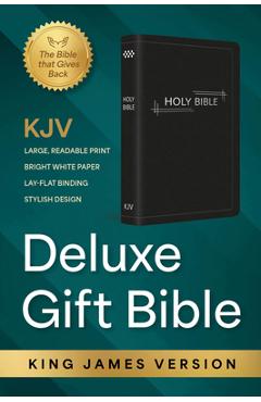 Poza produsului KJV Holy Bible: Deluxe Gift Bible - Black with Silver Frame: King James Version Bible - 