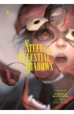 Coperta cărții 'Steel of the Celestial Shadows, Vol. 8 - Daruma Matsuura'