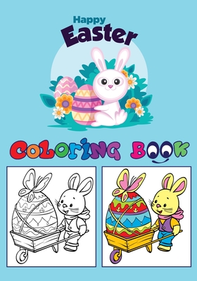 Coperta cărții 'Happy Easter Coloring Book -'