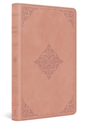 ESV Large Print Value Thinline Bible (Trutone, Blush Rose, Fleur-De-Lis Design) -