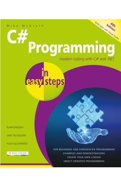 Coperta cărții 'C# Programming in Easy Steps - Mike Mcgrath'