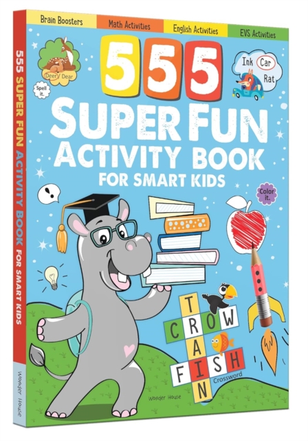 Coperta cărții '555 Super Fun Activity Book for Smart Kids -'