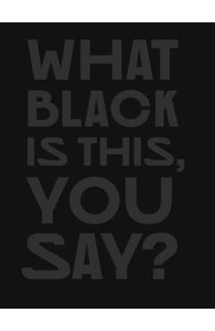 Coperta cărții 'What Black Is This You Say? - Amanda Williams'