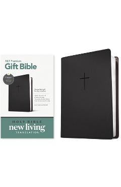 Coperta cărții 'Premium Gift Bible Nlt, Filament Enabled (Leatherlike, Classic Black, Red Letter) -'