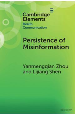 Coperta cărții 'Persistence of Misinformation - Yanmengqian Zhou'