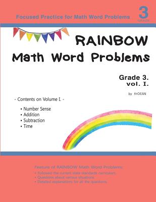 Rainbow Math Word Problems Grade 3 vol. I - 