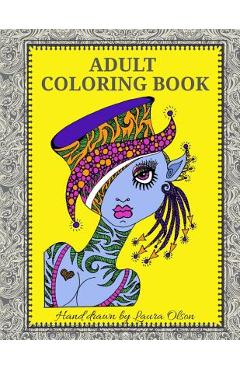 Coperta cărții 'Adult Coloring Book - Laura Olson'