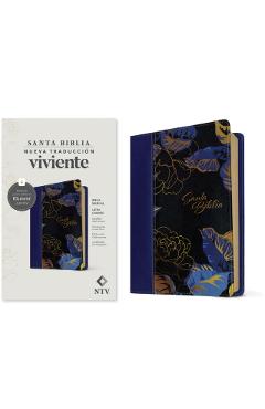 Coperta cărții 'Biblia Manual Ntv, Letra Grande Con Filament (Sentipiel, Azul Oscuro, Letra Roja) -'