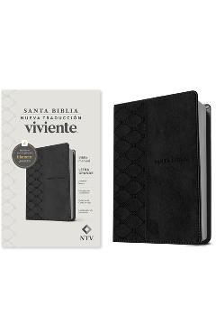Coperta cărții 'Biblia Manual Ntv, Letra Grande Con Filament (Sentipiel, Negro, Letra Roja) -'
