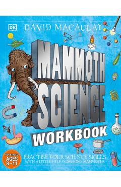 Coperta cărții 'Mammoth Science Workbook: Practice Your Science Skills with a Little Help from Some Mammoths -'
