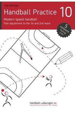 Coperta cărții 'Handball Practice 10 - Modern speed handball: Fast adjustment to the 1st and 2nd wave - Jörg Madinger'