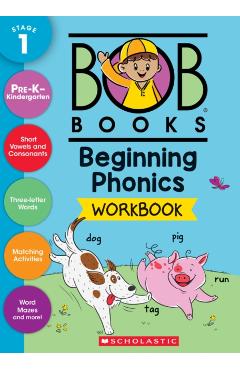 Bob Books - Beginning Phonics Workbook Phonics, Writing Practice, Ages 4 and Up, Kindergarten, First Grade (Stage 1: Starting to Read) -