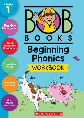 Bob Books - Beginning Phonics Workbook Phonics, Writing Practice, Ages 4 and Up, Kindergarten, First Grade (Stage 1: Starting to Read) - 
